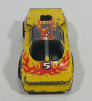 1985 Hot Wheels Crack-Ups Exotic (side crash) Side Banger Yellow Die Cast Toy Muscle Car Vehicle Hong Kong - Treasure Valley Antiques & Collectibles