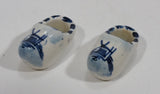 Vintage Delft Blue Hand Painted Windmill Shoe Set - Treasure Valley Antiques & Collectibles