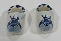 Vintage Delft Blue Hand Painted Windmill Shoe Set - Treasure Valley Antiques & Collectibles