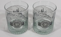 Set of 2 1942-1992 Alaska Canada Highway 50th Anniversary Scotch Whiskey Glass Cups - Treasure Valley Antiques & Collectibles