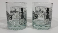 Set of 2 1942-1992 Alaska Canada Highway 50th Anniversary Scotch Whiskey Glass Cups - Treasure Valley Antiques & Collectibles