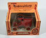 Vintage ERTL Montgomery Ward 1905 Ford Delivery Coin Bank Red 1/25 Scale Pressed Steel Locking with Key and Box - Treasure Valley Antiques & Collectibles