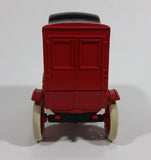 Vintage ERTL Montgomery Ward 1905 Ford Delivery Coin Bank Red 1/25 Scale Pressed Steel Locking with Key and Box - Treasure Valley Antiques & Collectibles