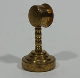 Vintage Collectible Miniature Tiny Little Brass Paper Faced Clock Ornament - Treasure Valley Antiques & Collectibles