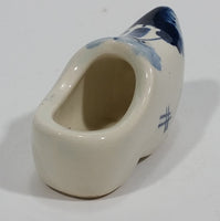 Vintage Delft Holland Style Windmill Ceramic 2 1/2" Shoe Clog - Treasure Valley Antiques & Collectibles