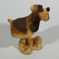 2002 RUSS Bobble Bods Heads Bloodhound Spring Motion Resin Dog Figurine Collectible By Doug Harris