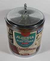 Vintage Alberta Canada Canadian Whisky Vodka, Brandy Liquor Advertising Ice Bucket Pail with Lid - Treasure Valley Antiques & Collectibles