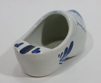 Delft Blauw Holland Hand Painted Dutch Windmill Decor 4 1/2" Ceramic Clog Shoe Ash Tray - Treasure Valley Antiques & Collectibles