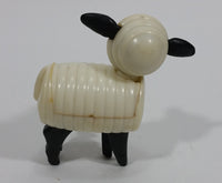 Vintage 1967 Fisher Price Little People White Black Sheep Lamb Toy Figure Hong Kong - Treasure Valley Antiques & Collectibles