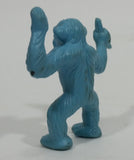 Vintage 1980s Diener Inc Light Blue Monkey Holding up A Banana Eraser Collectible - Treasure Valley Antiques & Collectibles