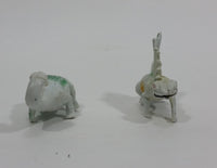 Vintage 1970s Permian Age Dinosaur PVC Toy Figures 2 Pieces - Made in Hong Kong - Treasure Valley Antiques & Collectibles