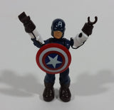 Marvel Comics Mega Blocks Miniature Tiny Captain America Mini 2" Toy Action Figure Super Hero Collectible - Treasure Valley Antiques & Collectibles