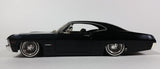 2001 Jada 1967 Chevy Impala SS Black 1/24 Scale Die Cast Toy Muscle Car Vehicle With Box - Missing 1 Wiper - Treasure Valley Antiques & Collectibles