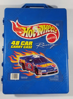 1998 Hot Wheels 48 Car Carrying Case Blue Plastic Container - Treasure Valley Antiques & Collectibles