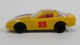 Rare Majorette Novacar No. 103 Chevrolet Corvette Grand Prix #23 Yellow Die Cast Plastic Body Toy Race Car Vehicle