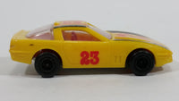 Rare Majorette Novacar No. 103 Chevrolet Corvette Grand Prix #23 Yellow Die Cast Plastic Body Toy Race Car Vehicle