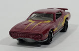 2014 Hot Wheels HW Workshop Performance '71 Plymouth Road Runner Dark Red Die Cast Toy Muscle Car Vehicle - Treasure Valley Antiques & Collectibles