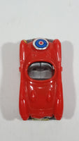 Ferrero Kinder Surprise Classic MGB Convertible Style Snap Together Plastic Miniature Dark Orange Toy Car Vehicle - Treasure Valley Antiques & Collectibles