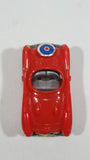 Ferrero Kinder Surprise Classic MGB Convertible Style Snap Together Plastic Miniature Dark Orange Toy Car Vehicle - Treasure Valley Antiques & Collectibles