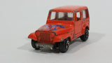 Vintage Jeep CJ-7 Orange Die Cast Toy Car Vehicle with Opening Hood Made in Hong Kong - Treasure Valley Antiques & Collectibles
