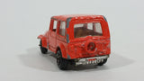 Vintage Jeep CJ-7 Orange Die Cast Toy Car Vehicle with Opening Hood Made in Hong Kong - Treasure Valley Antiques & Collectibles