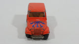 Vintage Jeep CJ-7 Orange Die Cast Toy Car Vehicle with Opening Hood Made in Hong Kong - Treasure Valley Antiques & Collectibles