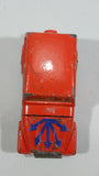 Vintage Jeep CJ-7 Orange Die Cast Toy Car Vehicle with Opening Hood Made in Hong Kong - Treasure Valley Antiques & Collectibles