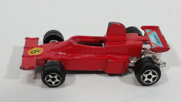 TM Brand Red Ferrari Style Formula 1 Grand Prix GoodYear #8 TM-6228 Die Cast Toy Race Car Vehicle - Treasure Valley Antiques & Collectibles