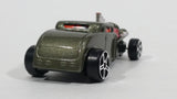 2013 Maisto Fresh Metal Knuckle Dragger Army Green Hot Rod Die Cast Toy Car Vehicle - Treasure Valley Antiques & Collectibles