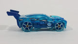 2010 Hot Wheels Race World - Earth or Speed & Splash Paradigm Shift Translucent Blue Die Cast Toy Car Vehicle - Treasure Valley Antiques & Collectibles