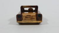 Vintage Cuban Handmade Wooden Model Classic Car Vehicle With Rolling Wooden Wheels - Souvenir Travel Collectible - Treasure Valley Antiques & Collectibles