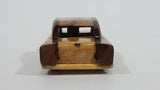 Vintage Cuban Handmade Wooden Model Classic Car Vehicle With Rolling Wooden Wheels - Souvenir Travel Collectible - Treasure Valley Antiques & Collectibles