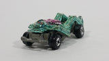 1993 Hot Wheels Speed Demons Zombot Chrome Green Blue With Pink Gun Die Cast Toy Car Soldier Robot Vehicle