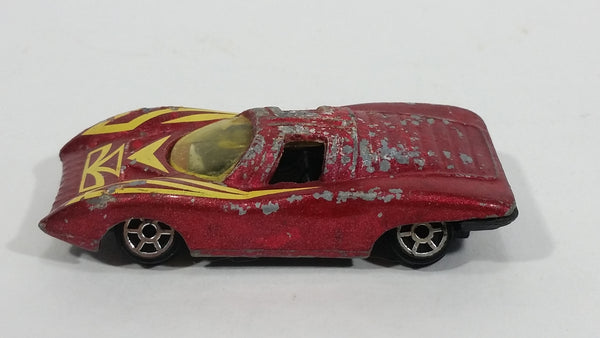 Vintage 1970s TinToys W.T. 509 Dark Red Maroon Die Cast Toy Sports Car Vehicle - Hong Kong - Treasure Valley Antiques & Collectibles