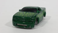 2004 Hot Wheels First Editions 'Tooned Chevy S10 Cash Money Lower Rider Pickup Truck Green Die Cast Toy Car Vehicle