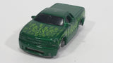 2004 Hot Wheels First Editions 'Tooned Chevy S10 Cash Money Lower Rider Pickup Truck Green Die Cast Toy Car Vehicle