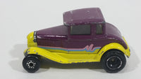 1991 Matchbox Model A Ford Burgundy Plum and Yellow MB55 Die Cast Toy Antique Classic Car Vehicle - USA only