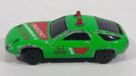 Vintage Majorette Sonic Flashers Porsche 928 Emergency S.O.S. Doctor Bright Green Die Cast Toy Car Vehicle - Treasure Valley Antiques & Collectibles