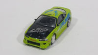 2002 Racing Champions Fast & Furious Paul Walker's Lime Green 1995 Mitsubishi Eclipse GSX Turbo Toy Import Race Car Vehicle - Missing the Spoiler