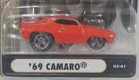 2005 Muscle Machines 5th Anniversary '69 Camaro Orange 1/64 Scale Die Cast Toy Car Vehicle New in Package - Treasure Valley Antiques & Collectibles