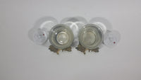 Set of 2 Resin Wolves Wolf Candle Holders With Electronic Candles - Treasure Valley Antiques & Collectibles