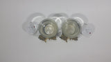 Set of 2 Resin Wolves Wolf Candle Holders With Electronic Candles - Treasure Valley Antiques & Collectibles