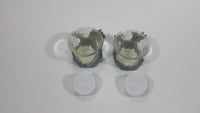 Set of 2 Resin Wolves Wolf Candle Holders With Electronic Candles - Treasure Valley Antiques & Collectibles