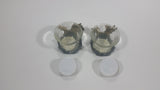 Set of 2 Resin Wolves Wolf Candle Holders With Electronic Candles - Treasure Valley Antiques & Collectibles