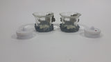 Set of 2 Resin Wolves Wolf Candle Holders With Electronic Candles - Treasure Valley Antiques & Collectibles