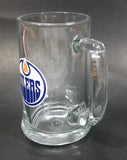 Collectible Edmonton Oilers Clear Glass Beer Mug HockeyRules ® Official NHL Product Ice Hockey Sports Collectible