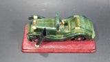 Vintage Wooden Dark Green Antique Car Pen Holder on Wood Base People's Republic of China - Treasure Valley Antiques & Collectibles