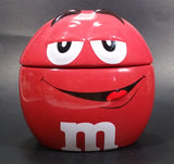 2009 Mars M & M Chocolates The Red One Ceramic Round Lidded Candy Dish Collectible