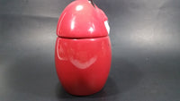 2009 Mars M & M Chocolates The Red One Ceramic Round Lidded Candy Dish Collectible