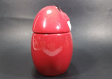 2009 Mars M & M Chocolates The Red One Ceramic Round Lidded Candy Dish Collectible